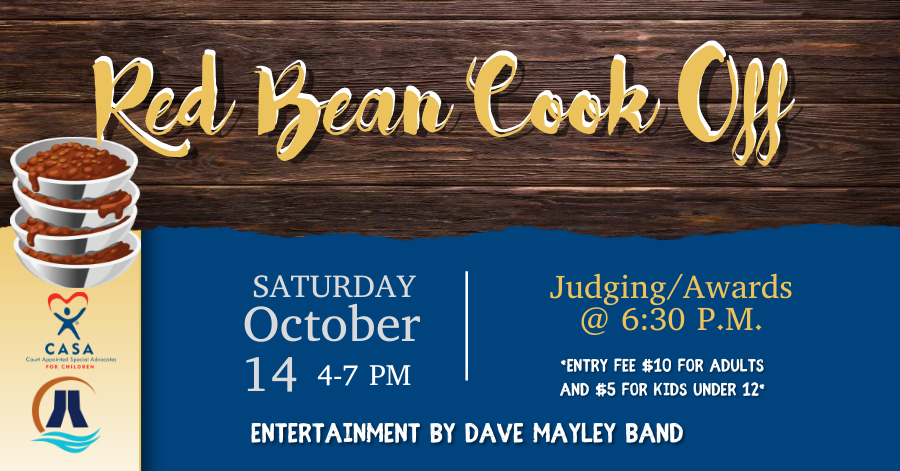 2023 Red Bean Cook-off sponsored by CASA & the City of Diamondhead